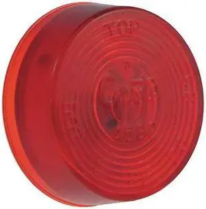 GROTE 45822 Clearance/Marker Lamp, Lens Optic, Red, Depth: 3/4"