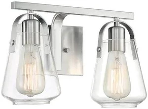 NUVO 60/7112 Fixture, Vanity, 2-Light, Incandescent, 60W, 120V, A19, Medium NUVO 60/7112 Fixture, Vanity, 2-Light, Incandescent, 60W, 120V, A19, Medium