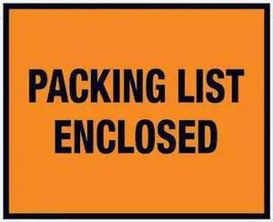 TAPE LOGIC PL22 Tape Logic "Packing List Enclosed" Envelopes, 7" x 5 1/2",