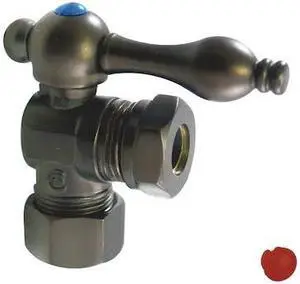 VINTAGE CC54305 CC54305 5/8" OD Comp X 1/2" X 7/16" OD Angle Stop with Handle