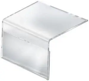 AZAR DISPLAYS 142703 8.5"W x 5.5"H Shelf Sign Holder, PK10