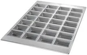 CHICAGO METALLIC 45725 Mini Loaf Pan,28 Moulds