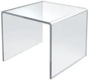 AZAR DISPLAYS 515322 5.5"W x 5.5"D x 5.5"H Riser Display, PK4