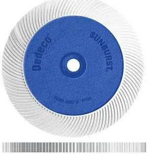 DEDECO 1897 SUNBURST 7-5/8'' X 1'' TC WHITE 120 GRIT (A/O) 1/UNIT