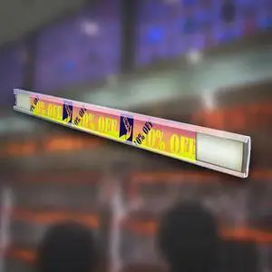 AZAR DISPLAYS 600052 0.5" H Clear C-Channel. 6-Foot Length, PK10