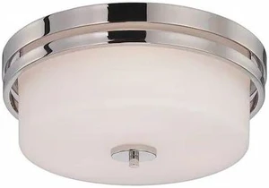 NUVO 60-5207 Parallel 3-Light Flush Fixture with Etched Opal Glass NUVO 60-5207 Parallel 3-Light Flush Fixture with Etched Opal Glass