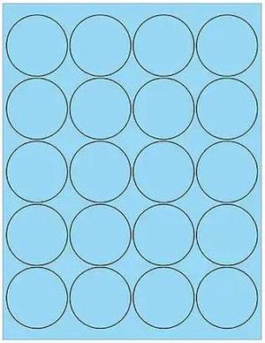 TAPE LOGIC LL197BE Tape Logic Circle Laser Labels, 2", Pastel Blue, 2000/Case