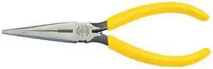 KLEIN TOOLS D203-7C 7 3/16 in D203 Long Nose Plier,Side Cutter Plastic Dipped