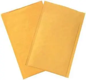 PARTNERS BRAND B853 Heat-Seal Bubble Mailers, No 0, 6" x 10", Kraft, PK250