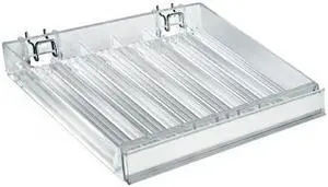 AZAR DISPLAYS 225506 Six Compartment Nail Polish Tray W/ Flip Front, PK2