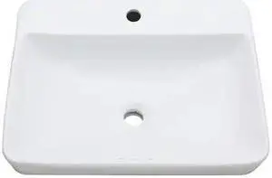 FAUCETURE EV2318 EV2318 Century 23" Rectangular Ceramic Drop-In Bathroom Sink,