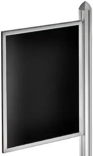 AZAR DISPLAYS 300274-SLV 22"W x 28"H Double-Sided Slide-in Frame for Sky Tower