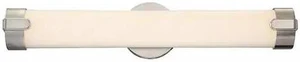 NUVO 62-922 Loop Double LED Wall Sconce Brushed Nickel Finish Brushed Ni NUVO 62-922 Loop Double LED Wall Sconce Brushed Nickel Finish Brushed Ni