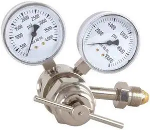 MILLER ELECTRIC 824-0009 Specialty Gas Regulator, Single Stage, CGA-580, 0 to