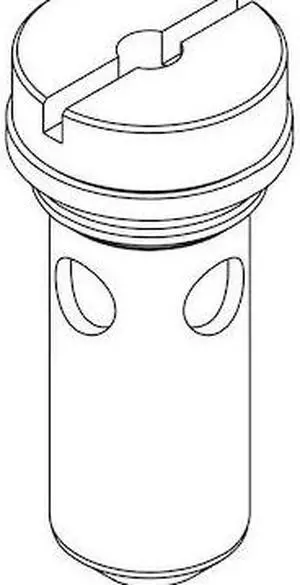 CENTRAL BRASS G-1043-C Cylinder Sub-Unit with Gasket, Polished Chrome