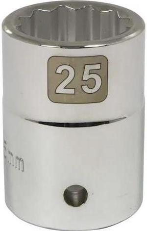 DYNAMIC D022125 3/4" Drive, 25mm Metric Socket, 12 Points