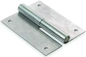 ZORO SELECT 1XMG7 Lift-Off Hinge, Steel, Full Surface Mounting, 1 in Leaf W x 2