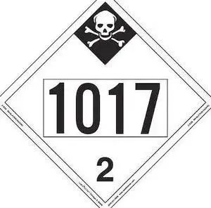 LABELMASTER Z-ID28 Inhalation Hazard 2 Placard,Vinyl,PK25
