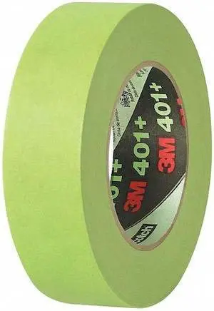 3M T9364018PK 3M 401+/233+ Masking Tape, 6.7 Mil, 1 1/2" x 60 yds., Green,