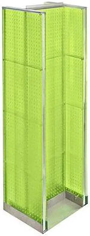 AZAR DISPLAYS 700430-GRE H-Unit Pegboard Floor Revolving Display Panel Size: