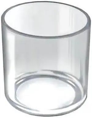 AZAR DISPLAYS 556335 5" x 5" Deluxe Clear Acrylic Cylinder, PK4