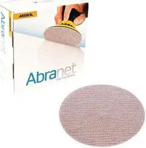 MIRKA 9A-252-180 Mesh Grip,Disc,8",P180 Grit,PK50, 8" Dia, Thousands of Small