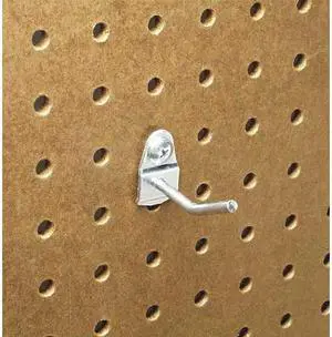 TRITON PRODUCTS 71123 1 In. Single Rod 30 Degree Bend Steel Pegboard Hook for