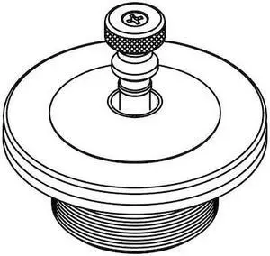CENTRAL BRASS G-3036-A Centralift Strainer Group, Polished Chrome