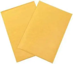 PARTNERS BRAND B859 Heat-Seal Bubble Mailers, No 6, 12 1/2" x 19", Kraft, PK50
