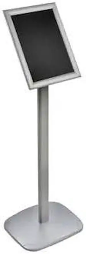 AZAR DISPLAYS 300240-SLV 8.5"W x 11"H Snap-Frame Sign holder W/ Metal Stand