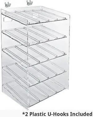 AZAR DISPLAYS 222485 5-Tier 20 Compartment Acrylic Cosmetic Display