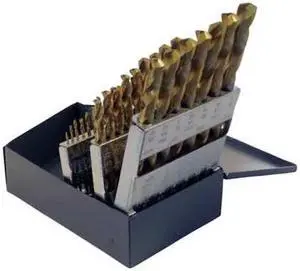 CHICAGO-LATROBE 41800 29PC 135 Degree Heavy-Duty Jobber Length Drill Set