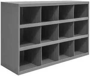 DURHAM MFG 330-95 Prime Cold Rolled Steel Pigeonhole Bin Unit , 12 in D x 23