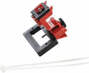 BRADY 148692 Oversized Breaker Lockout,Red,4-1/8" H