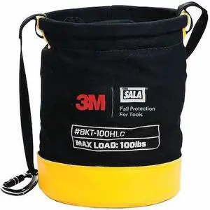3M DBI-SALA 1500134 Bucket, Black, Yellow, Canvas