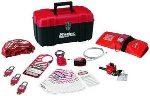 MASTER LOCK 1457V410KA Portable Lockout Kit,Filled,Valve,23