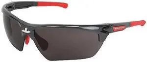 MCR SAFETY DM1312PF Dominator DM3, Safety Glasses Anti-Fog, Gray Lens, Gray