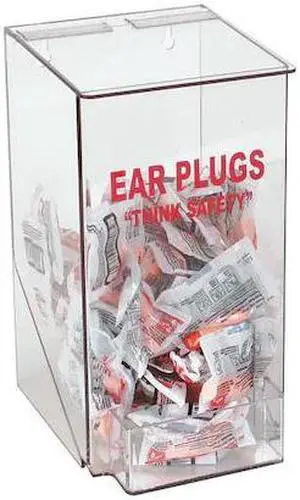 ZORO SELECT 4GMR9 Ear Plug Dispenser,Univ,Holds 100 PR