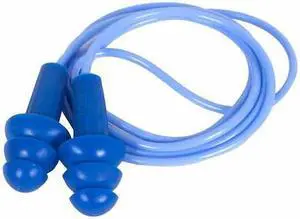 JACKSON SAFETY 13822 Reusable Corded Ear Plugs, Flanged Shape, 26 dB, 100