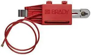 BRADY 151633 Circuit Breaker Lockout,Red,6.24 in L