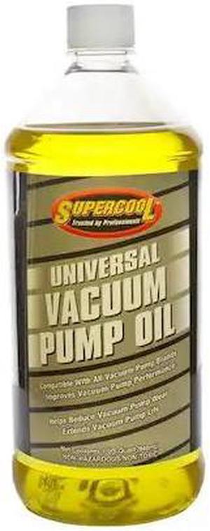 SUPERCOOL 37476 Vacuum Pump Oil, Yellow, 1 Qt.