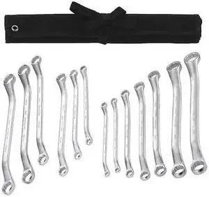 WESTWARD 54DG06 Box End Wrench Set,13 Pieces,12 Pts