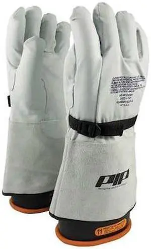 PIP 148-6000/10 Top Grain Goatskin Protector, Gauntlet Cuff, Straight Thumb,