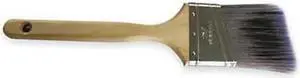 ZORO SELECT 1TTW4 2-1/2" Angle Sash Paint Brush, Polyester Bristle, Sealed Wood