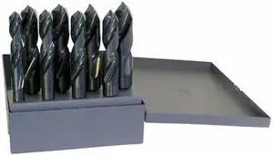 CHICAGO-LATROBE 69859 8PC 1/2 Reduced Shank Silver & Deming Drill Set