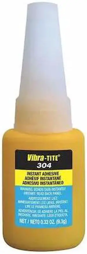 VIBRA-TITE 30410 Instant Adhesive, 304 Series, Clear, 1 oz, Bottle