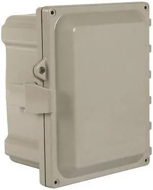 WIEGMANN HW-P80804CHQR Enclosure,Non-Metallic,Solid Cover
