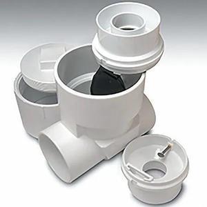 CLEAN CHECK 97034 Backwater Valve,Slip Connection,4" Pipe