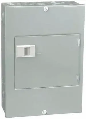 SQUARE D QO612L100DS Load Center, QO, 6 Spaces, 100A, 120/240V AC, Main Lug, 1