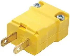 HUBBELL WIRING DEVICE-KELLEMS HBL5865VY 2 Wire Industrial Straight Blade Plug